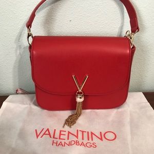 Brand new red leather Valentino handbag